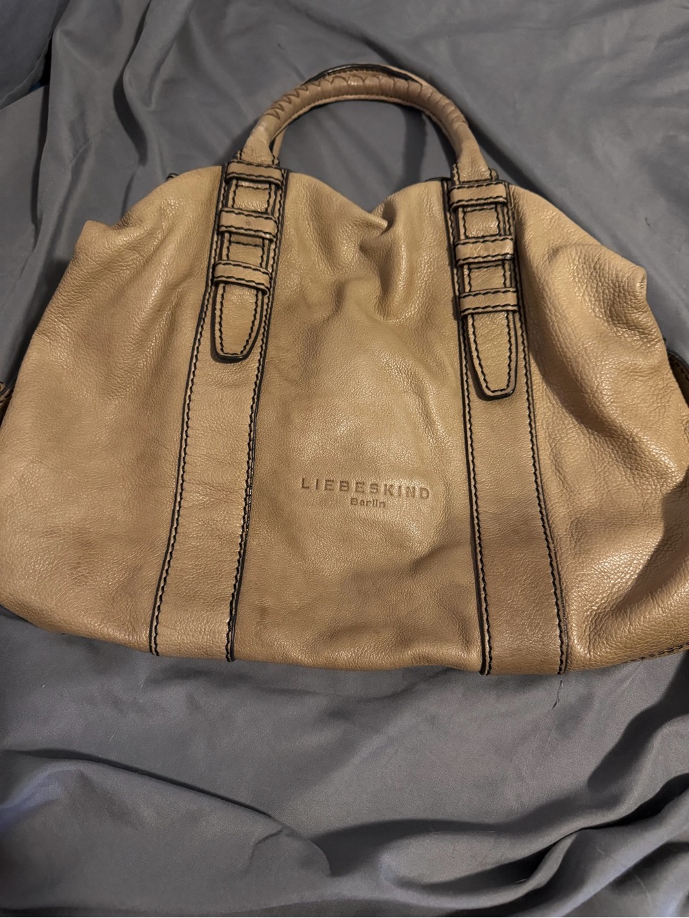 Liebeskind Tan 100% Cow Soft Leather Tote Bag